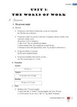 New Headway - Unit 3 The world of work